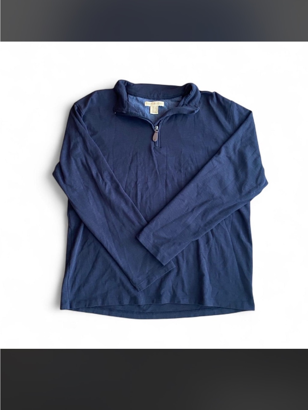 Elliot Mulryan Men's Navy Quarter-Zip Sweater - Classic Long Sleeve Pullover